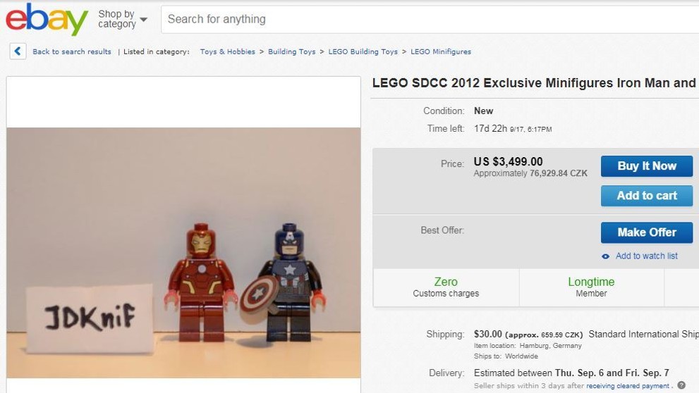 Nejdražší figurky Lego v aukcích - 2