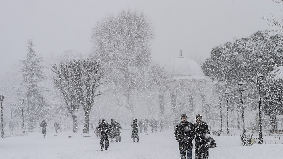 Náměstí Sultanahmet v Istanbulu 8.1. 2017