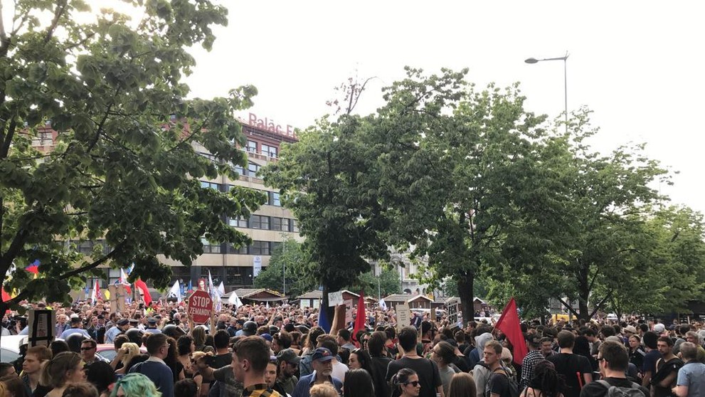 Demonstrace SPD na Václavském náměstí - 1