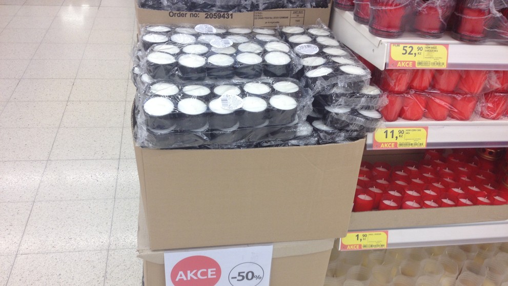 Čajové svíčky v kalíšku - Tesco Praha Zličín