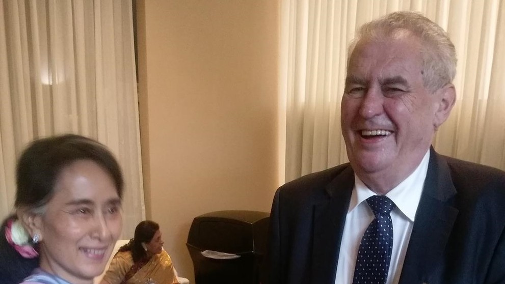 Miloš Zeman a disidentka Su Tij