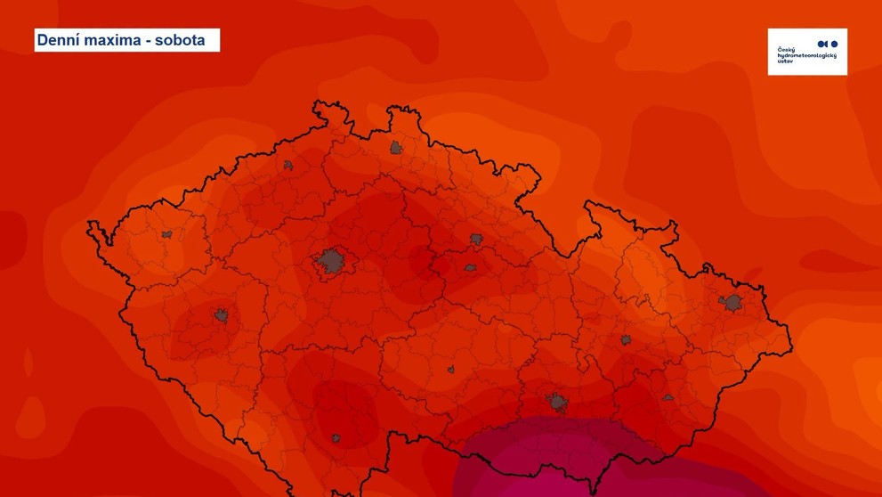 Denní maxima – sobota