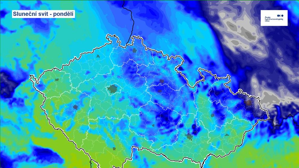 Sluneční svit - pondělí