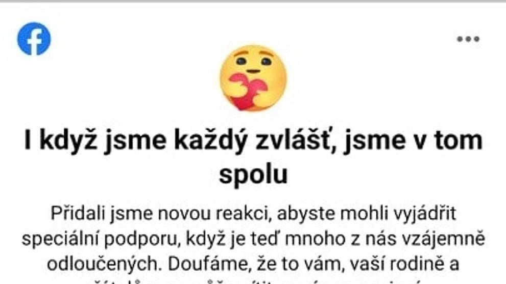 Nová reakce na facebooku a messengeru - 1