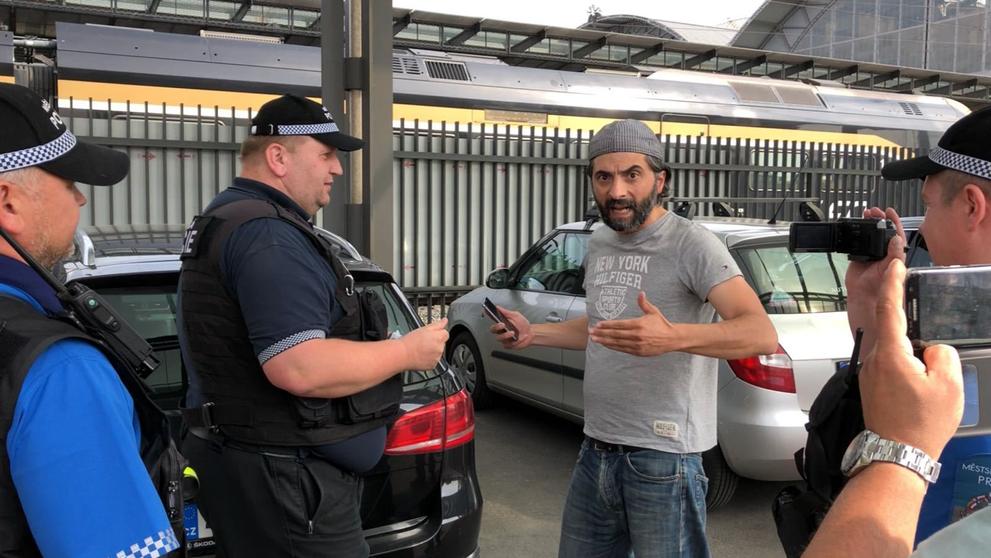 Protest taxikářů na Hlavním nádraží - 4