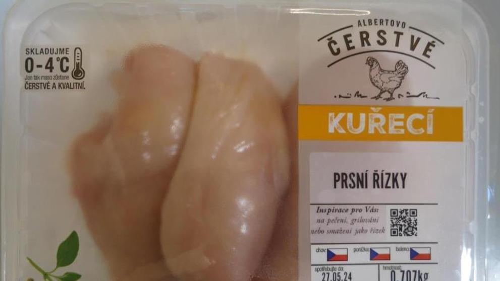 Kuřecí prsní řízky s bakterií způsobující salmonelózu