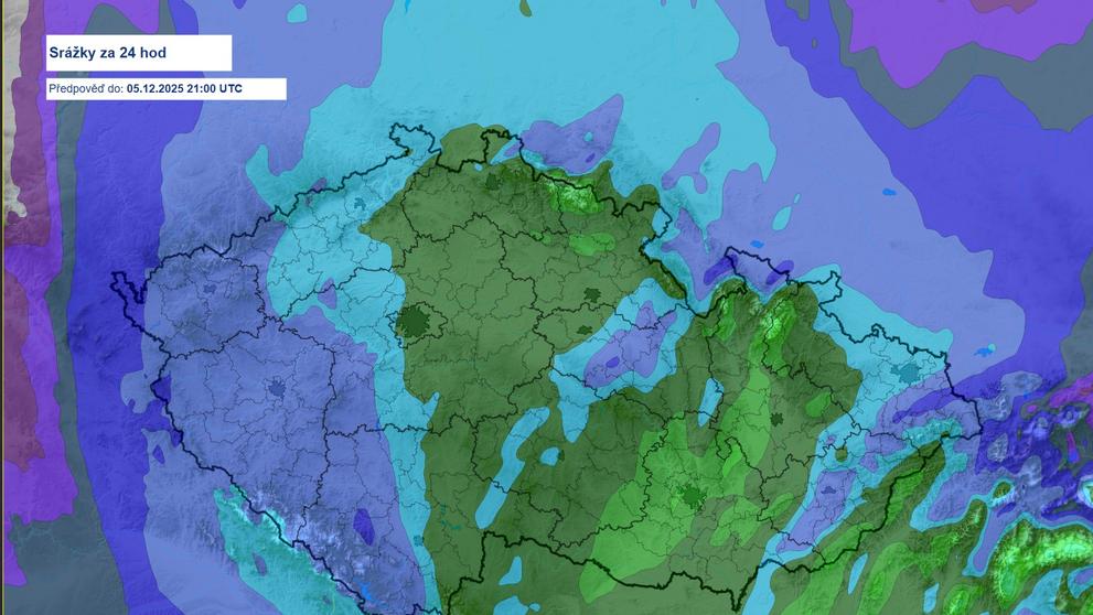 Mapa deště