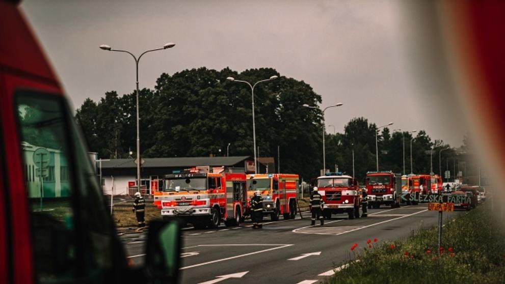 Požár zásobníku s LPG na benzínce v Českém Těšíně - 5