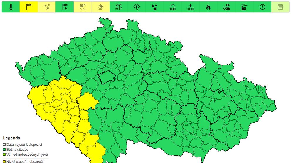 Výstraha před silným větrem, 2. 1.