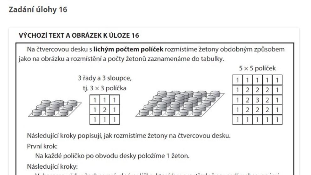 Zadání a řešení testu z matematiky - přijímačky - 5