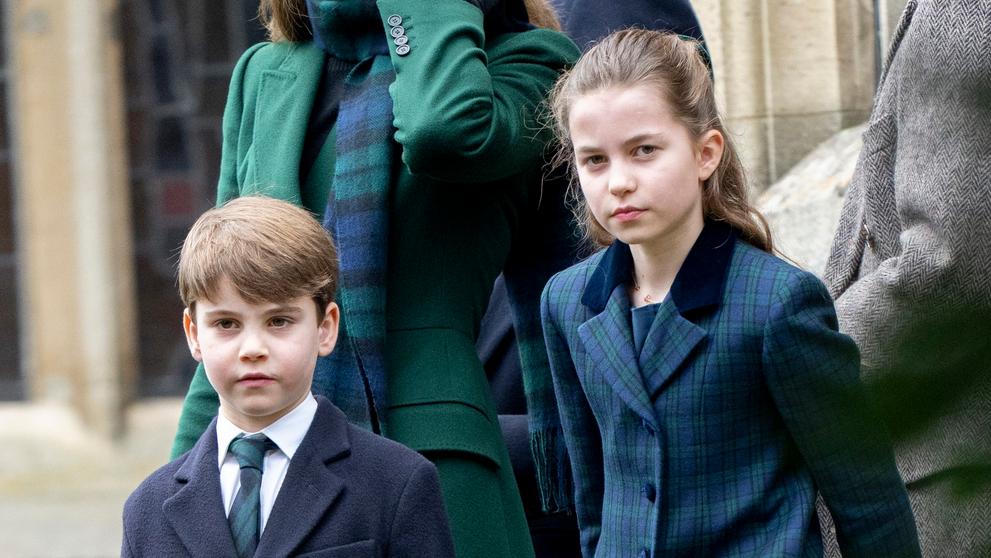 Princ Louis a princezna Charlotte, 25. 12. 2024 Vánoční procházka do kostela v Sandringhamu
