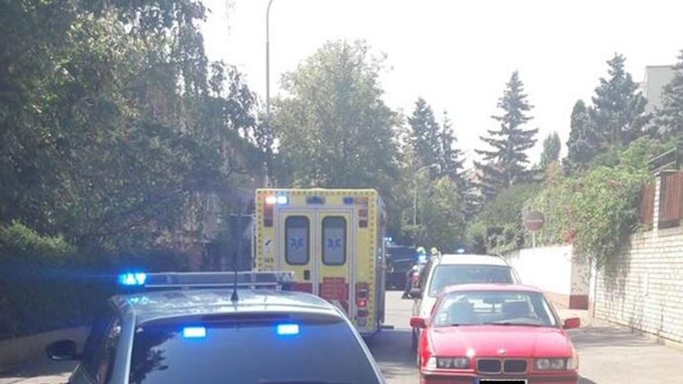 Evakuace lidí kvůli úniku plynu v Praze