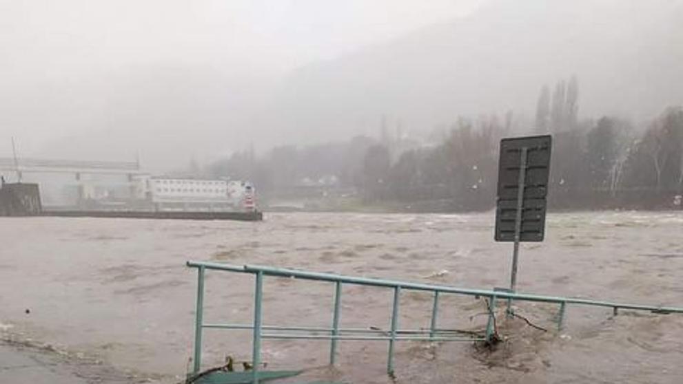 Rozvodněná řeka v Ústí nad Labem - 3