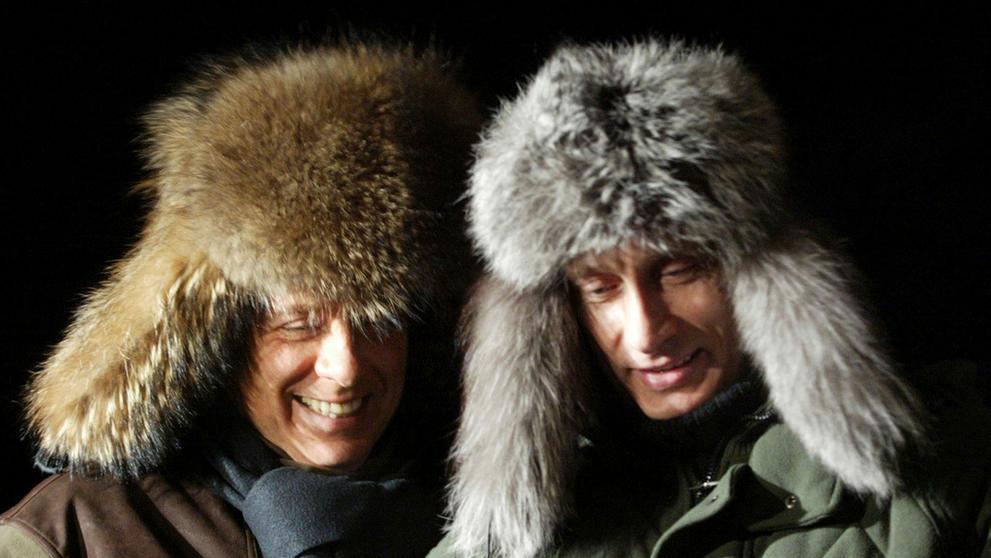 Silvio Berlusconi a Vladimir Putin