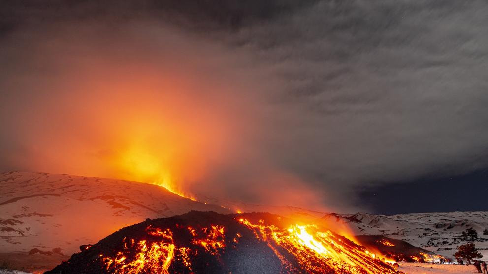 Vulkán Etna, 14. 2. 2025