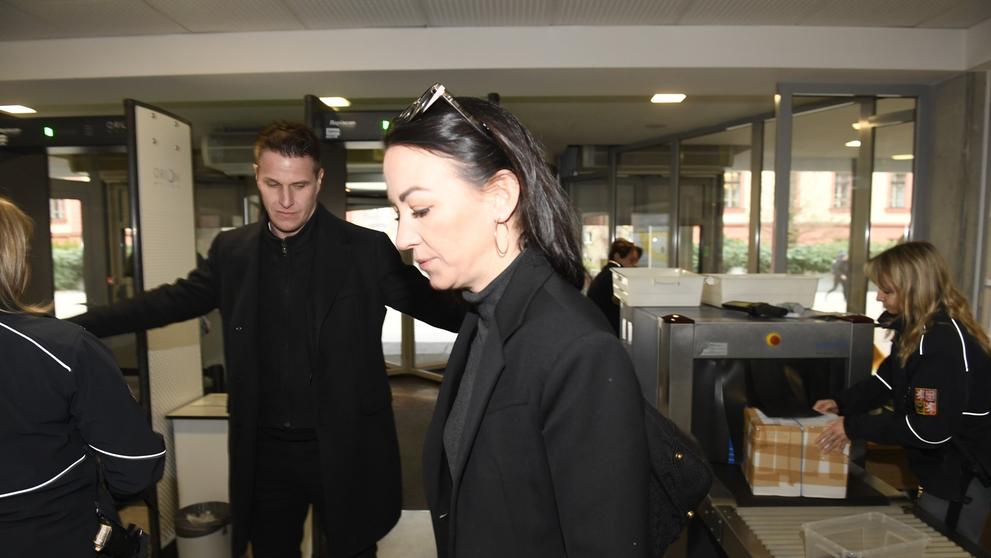 Agáta Hanychová a Miroslav Dopita u soudu o dceru Agáty a Jaromíra Soukupa, 12. 3. 2024