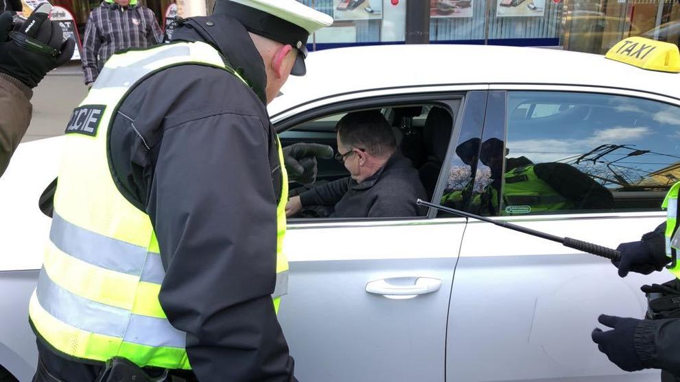 Stávka taxikářů v Lazarské ulici v Praze - 3