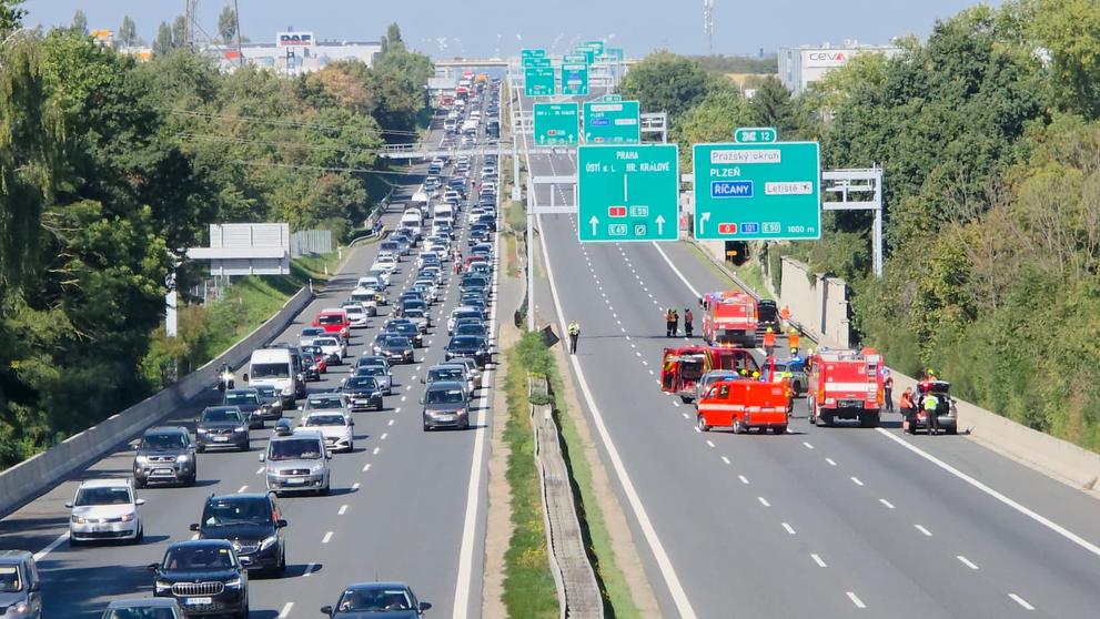 Hromadná nehoda na D1 (21. 9. 2025)