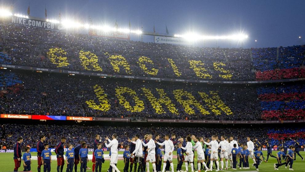 Choreo fanoušků Barcelony na počest Cruyffa - 6