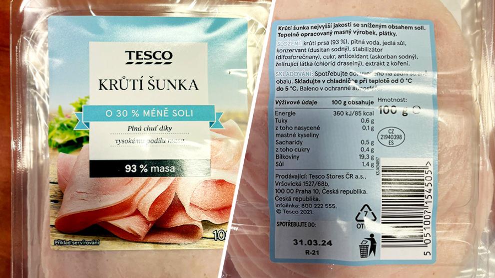 Šunka obsahuje bakterii Listeria monocytogenes