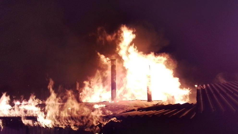 Požár domu na Olomoucku