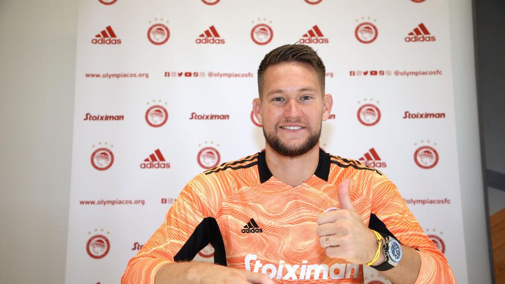 Tomáš Vaclík v dresu Olympiakosu