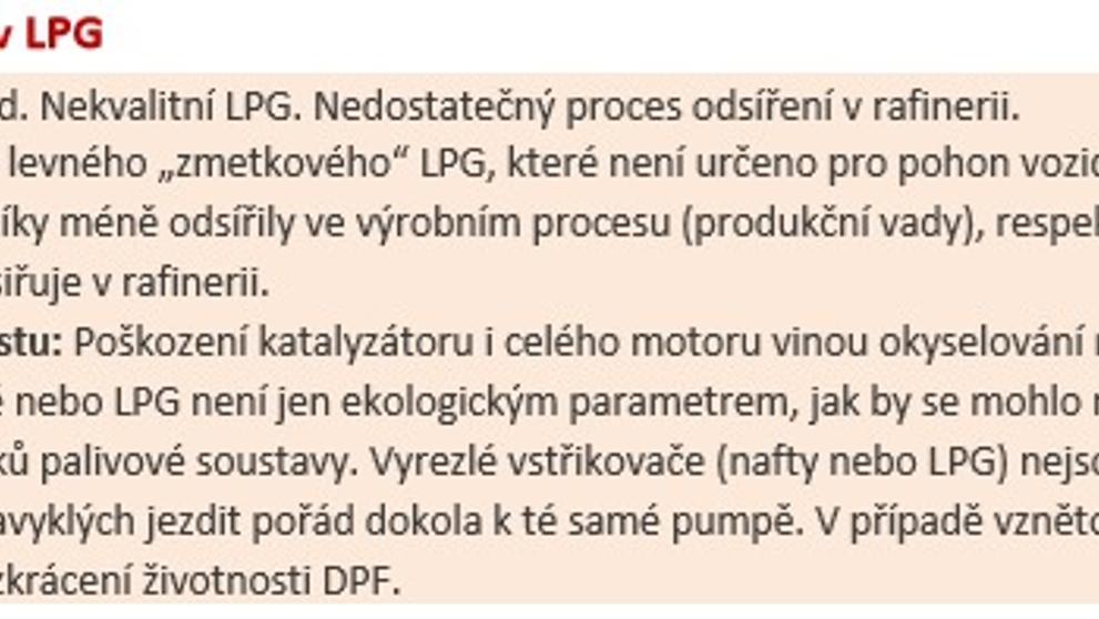 Popis zjištěných závad v palivu - 3