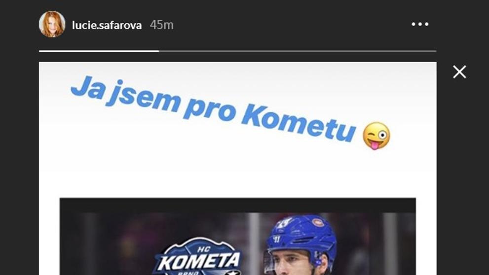 Lucie Šafářová přidala fotku na instagram