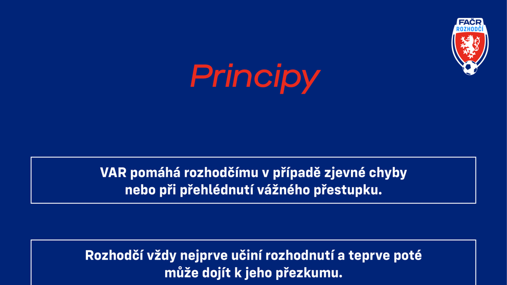 Pravidla VARu podle Fotbalové asociace