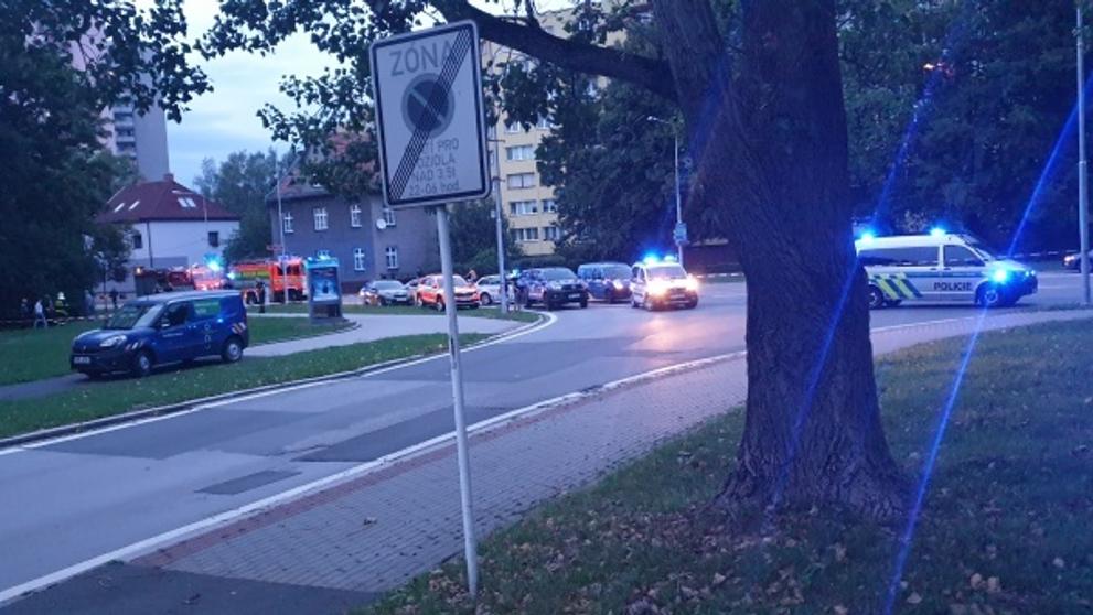 Evakuace osob po úniku plynu ve Frýdku-Místku - 1