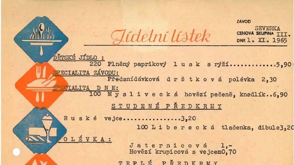 Staré jídelní lístky - 6