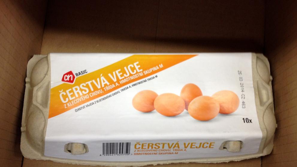 Čerstvá vejce 10 kusů - 29,90 Kč
