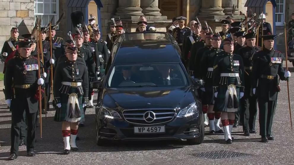 Auto se zesnulou královnou Alžbětou II.