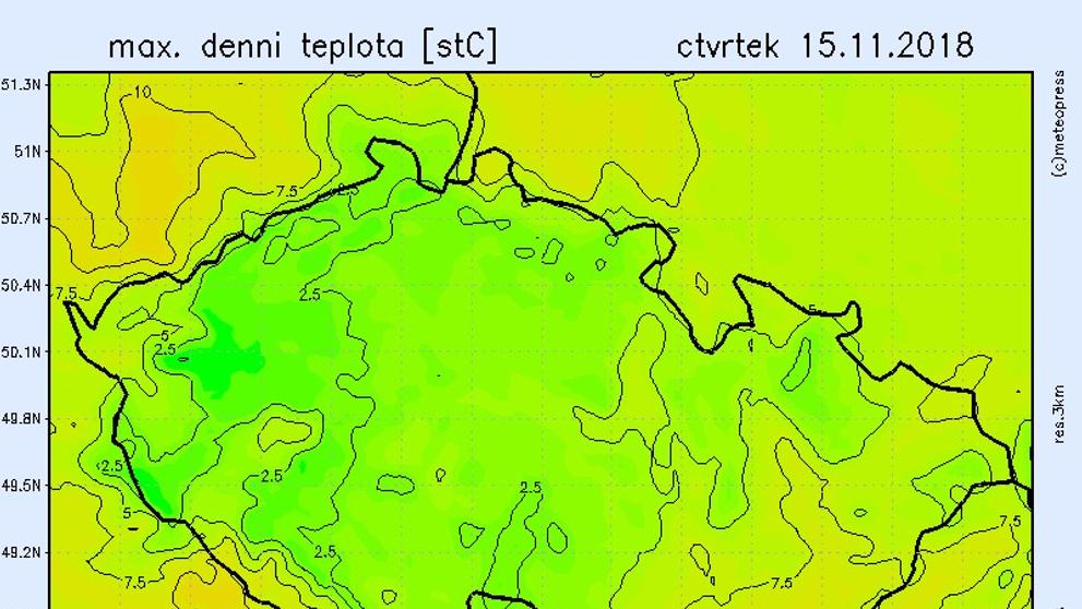 Teplotní mapy - 2