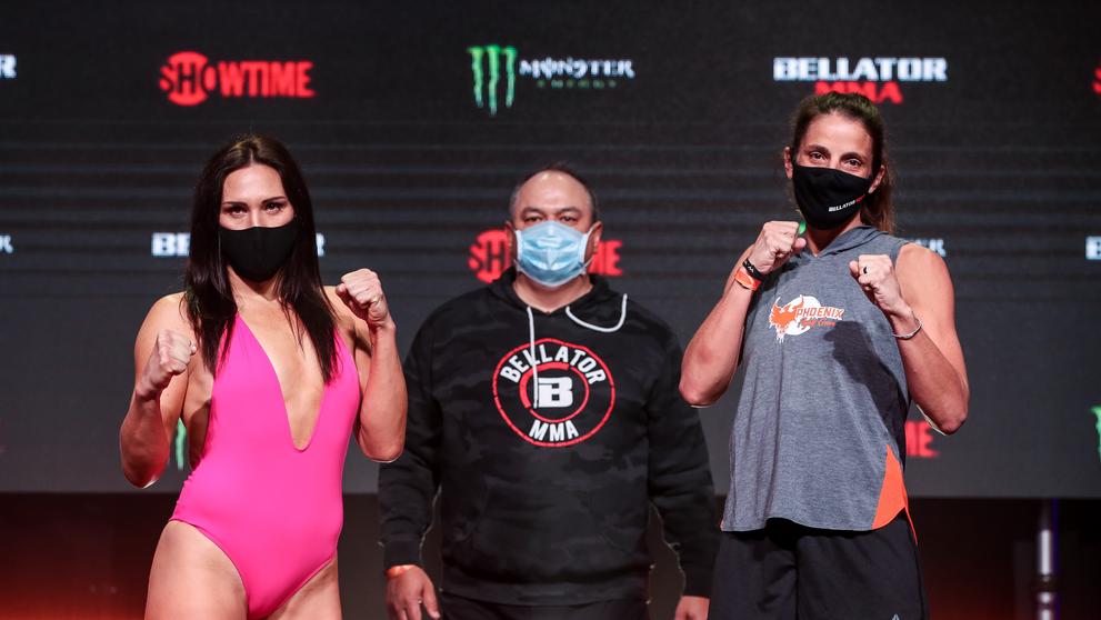 Cat Zinganová na vážení s Oliviou Parkerovou