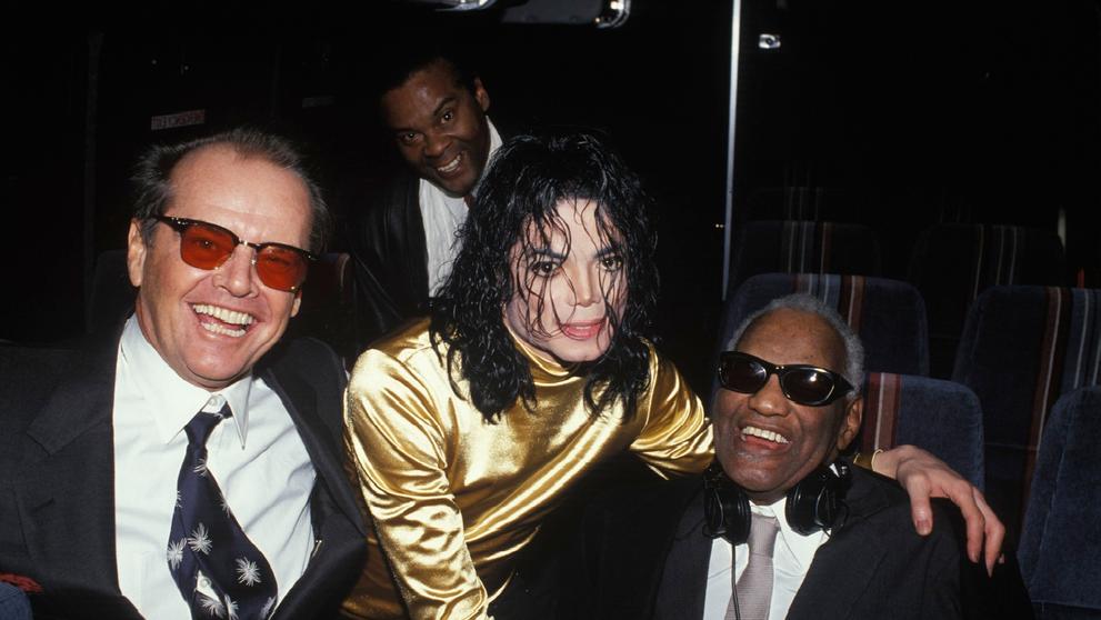 Jack Nicholson, Michael Jackson a Ray Charles, 7. 1. 1993