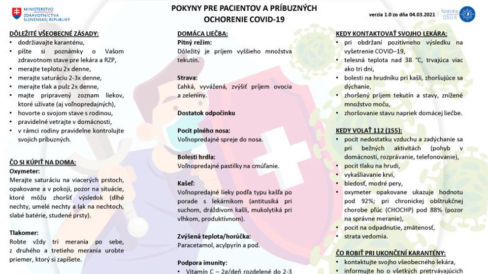 Jak se chovat při nakažení koronavirem (1)