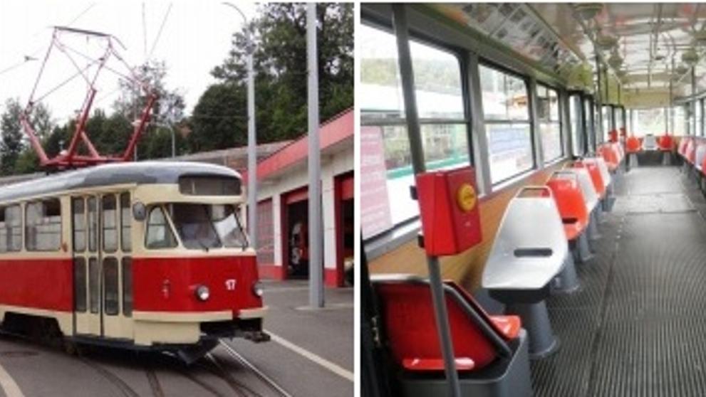 Tramvaj T2R č. 17 z roku 1961