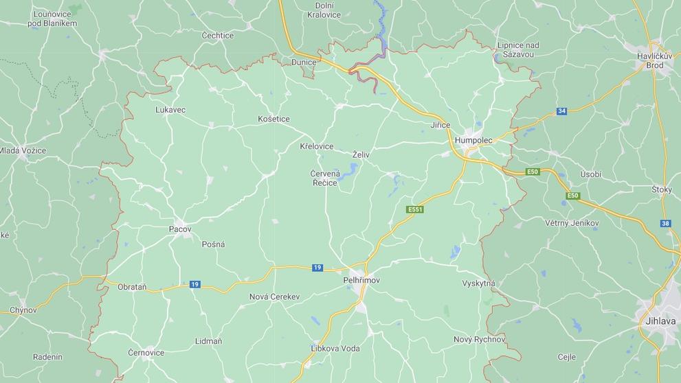 Kraj Vysočina - okres Pelhřimov