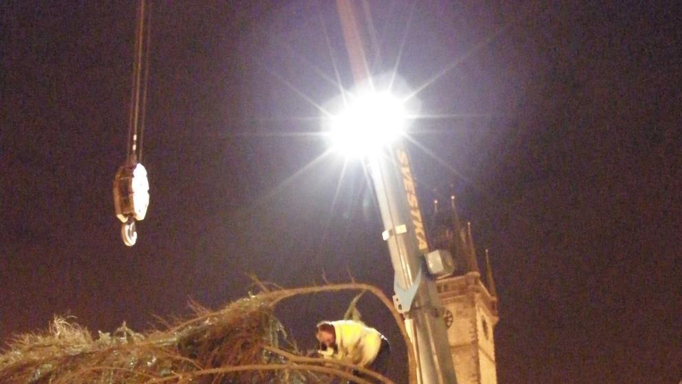 Vánoční strom na Staroměstském náměstí - 1