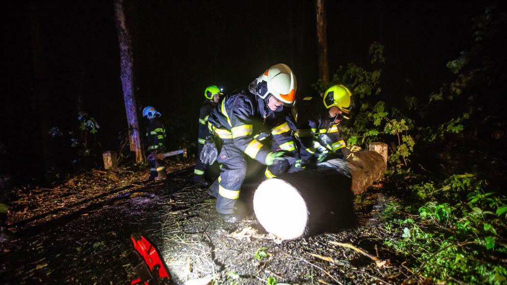 Hasiči vyjížděli k následkům bouře a větru - 4