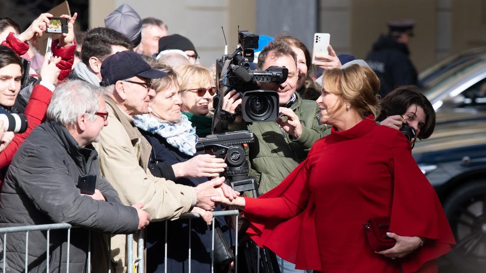 Dagmar Havlová na inauguraci Petra Pavla
