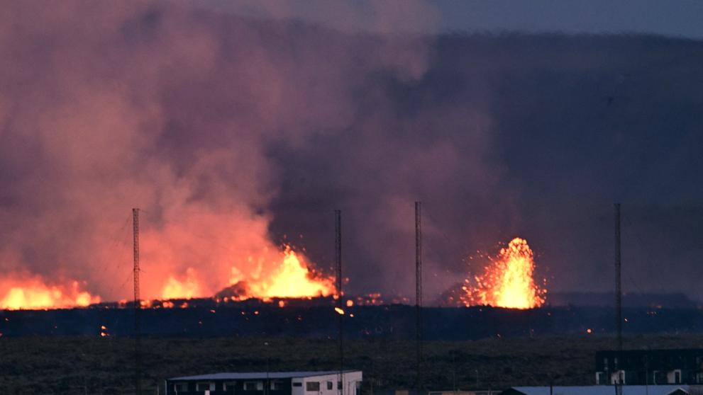 Další sopečná erupce, 14. 1. 2024 Grindavík