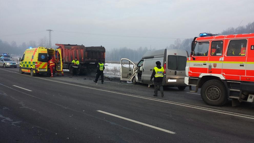 Nehoda Tatry a dodávky na Karvinsku