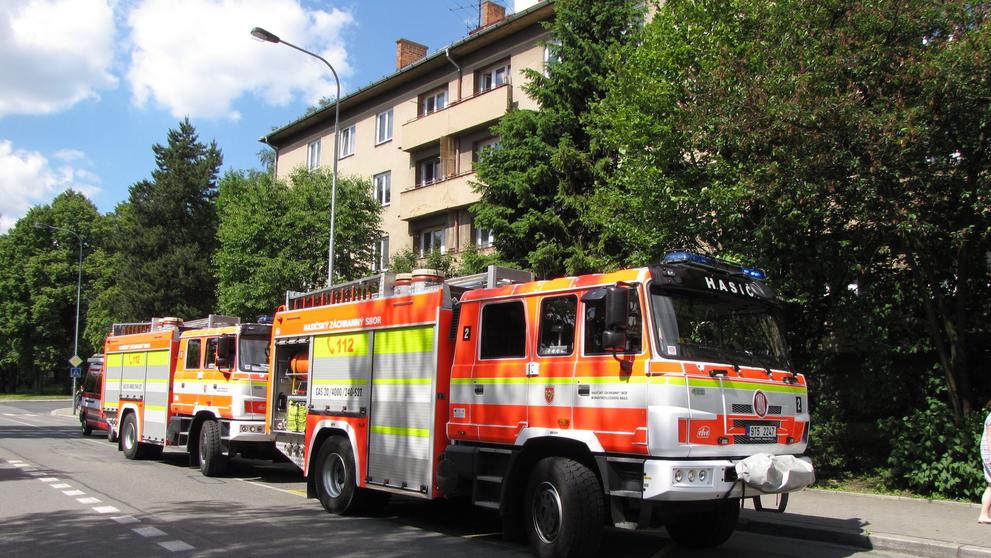 Požár bytu v Havířově - 1
