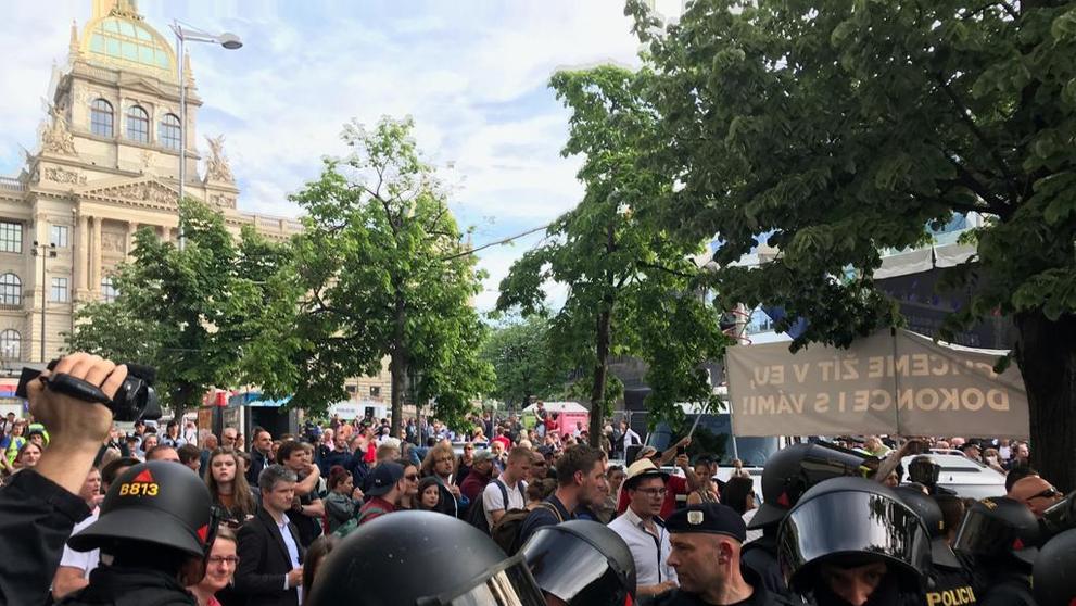 Demonstrace SPD na Václavském náměstí - 2
