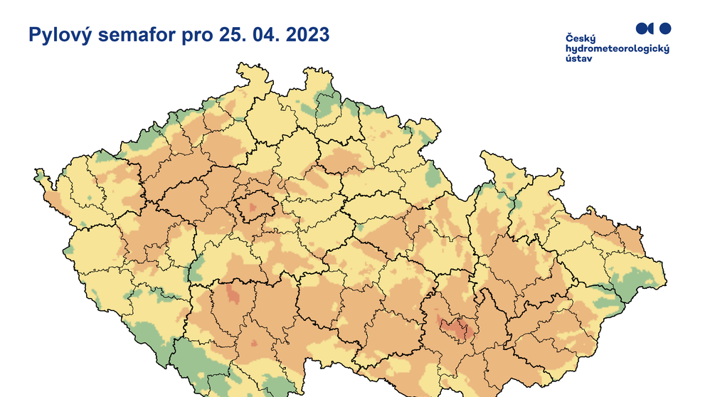 Pylový semafor pro 25. 4. 2023