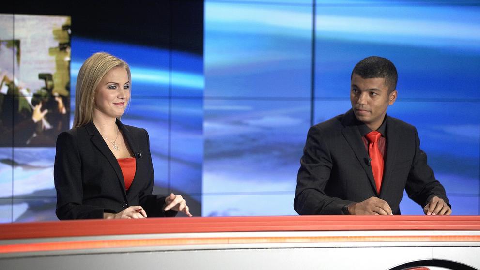 Michaela Ochotská a Rey Koranteng