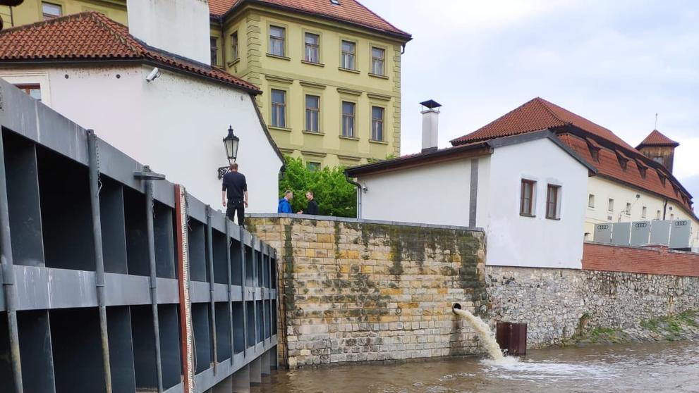 Kontrola stavu uzavřených protipovodňových vrat - 4