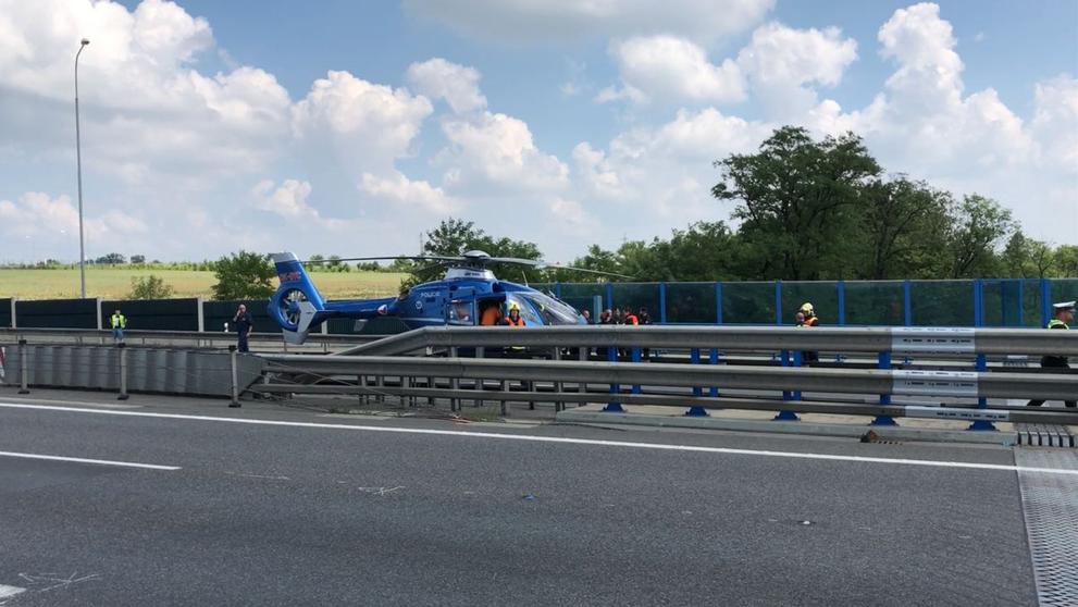 Nehoda na Pražském okruhu - 1